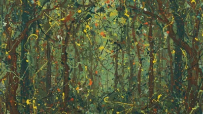 Image of a forrest in action