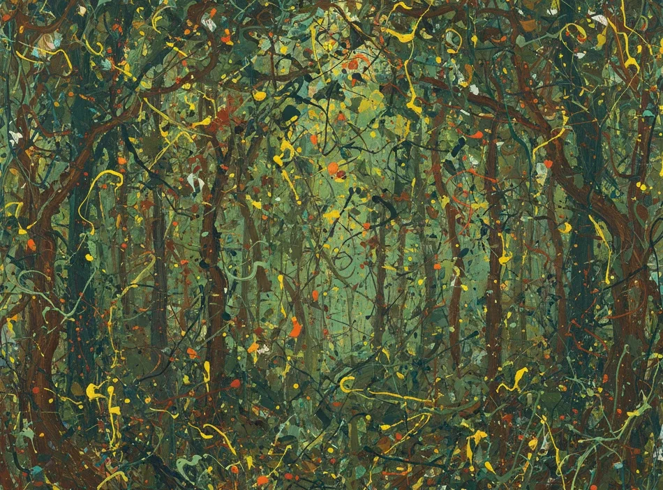 Image of a forrest in action