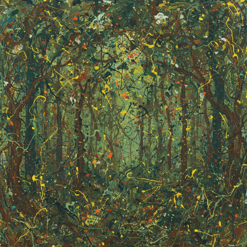Image of a forrest in action